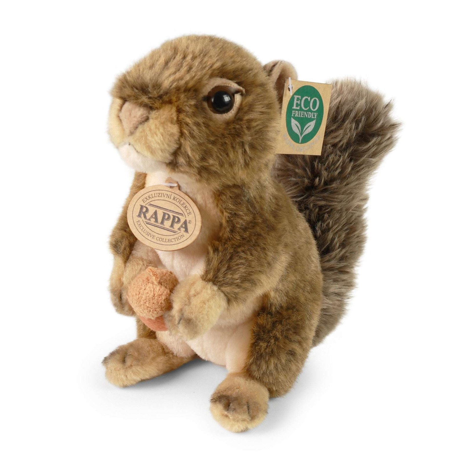 Rappa Eco Friendly Seisova Orava Pehmolelu Pähkinällä/Tammenterholla 21 cm
