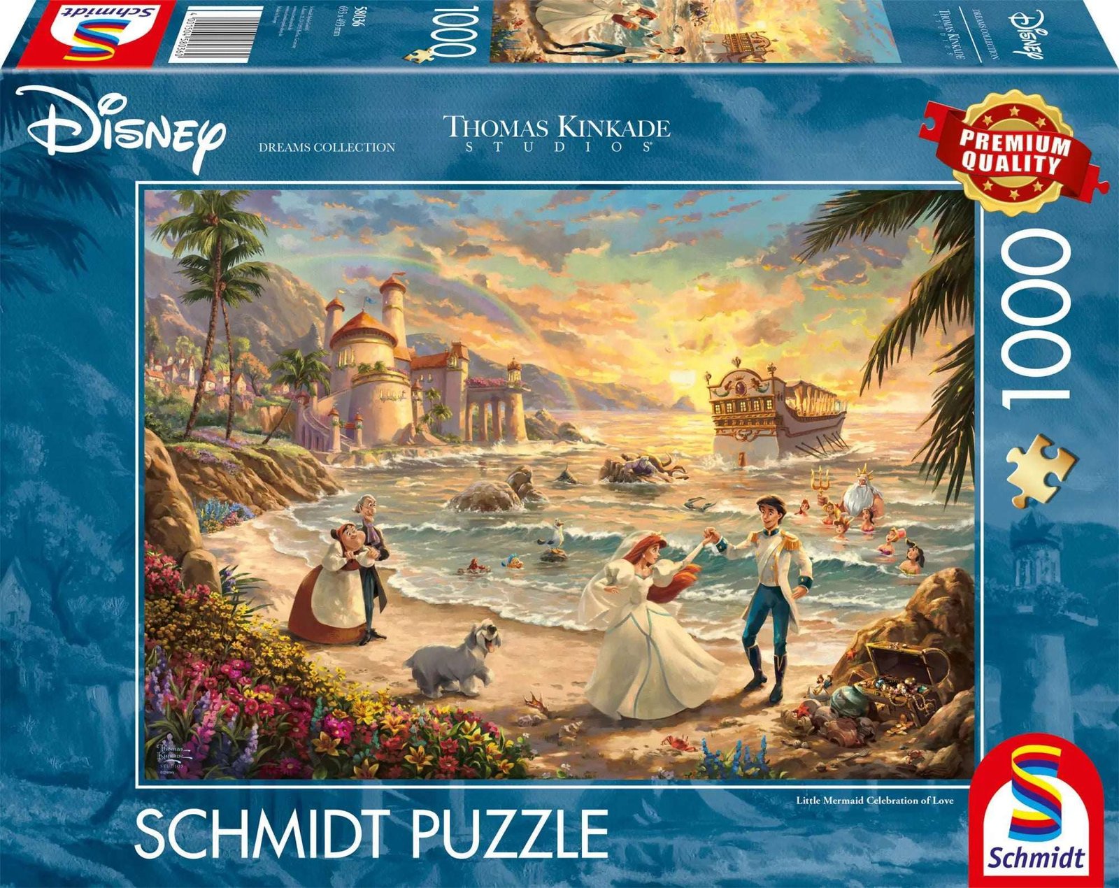 Schmidt Thomas Kinkade 1000 Palan Palapeli Disney Pieni Merenneito