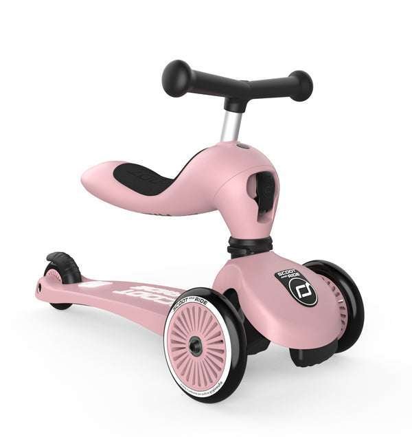 Scoot & Ride Potkulauta/Potkupyörä Highwaykick 1 Rose/Vaaleanpunainen