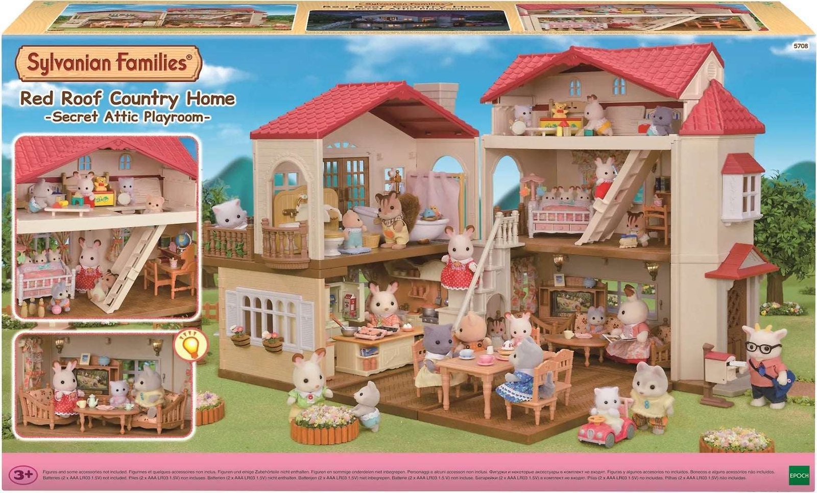 Sylvanian Families 5708 Kaupunkitalo Ullakolla