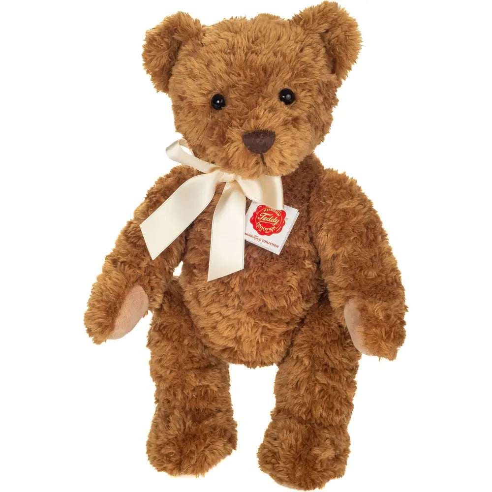 Teddy Hermann Teddy Pehmolelu Kultaisella Rusetilla Nivelletty 37 cm