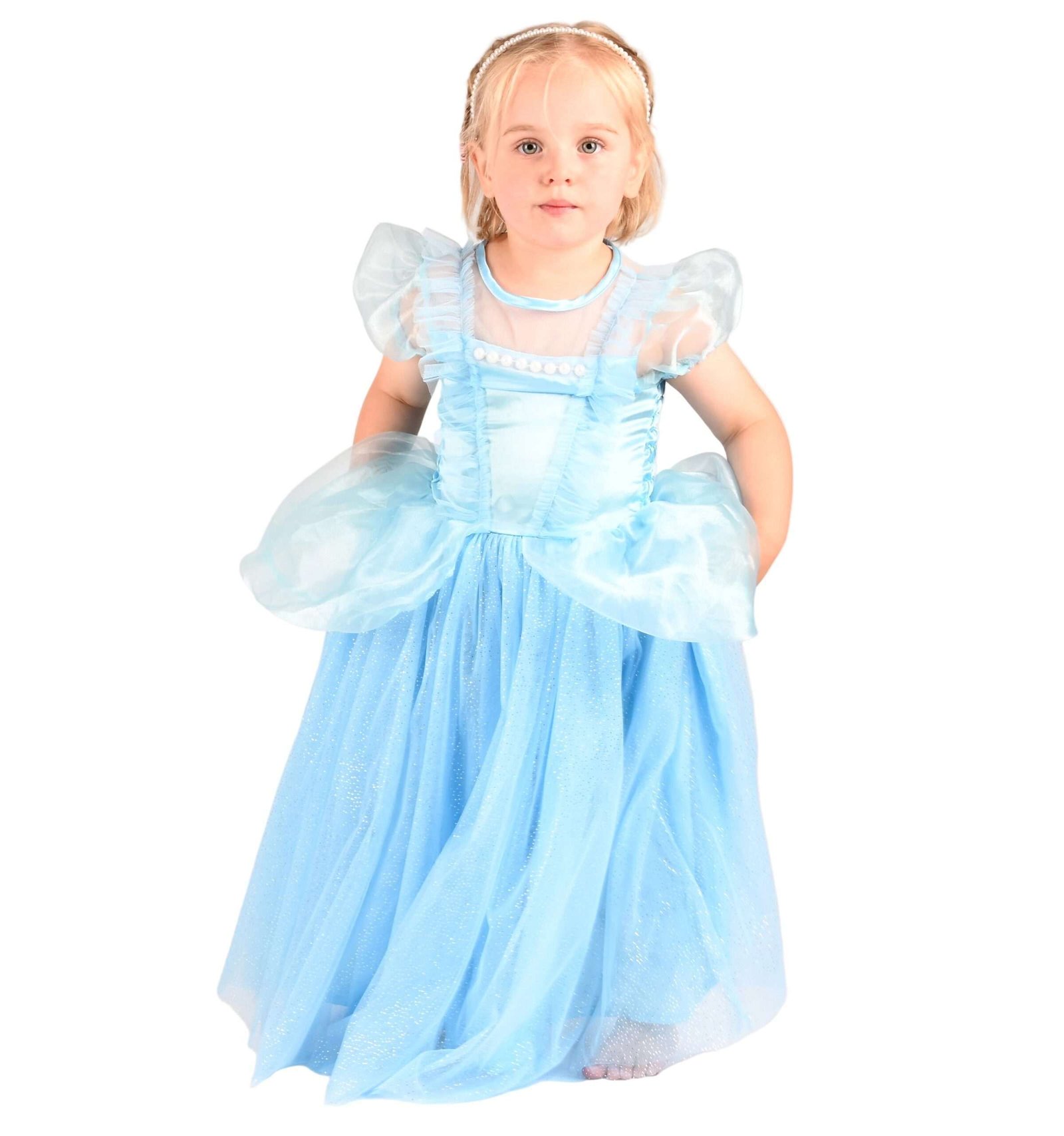 Prinsessamekko + Hiuspanta 98-104 cm (2-4v)