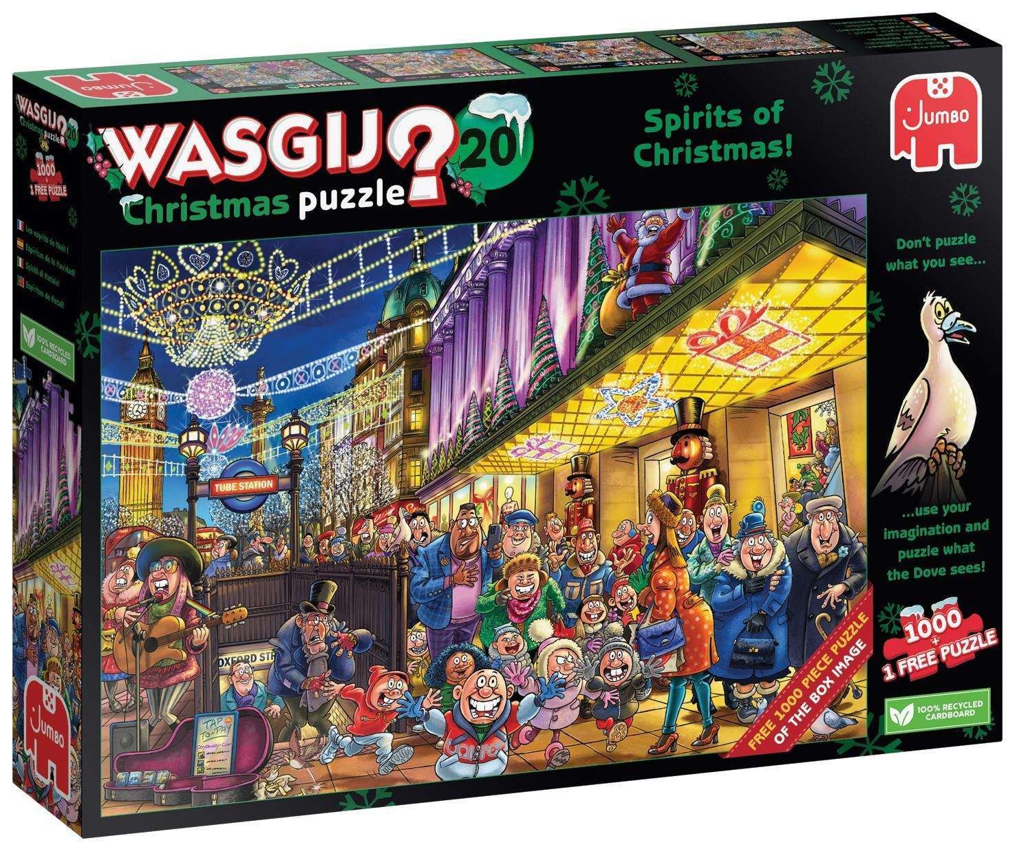 Wasgij Christmas nro 20 Spirits Of Christmas! 1000 Palan Palapeli