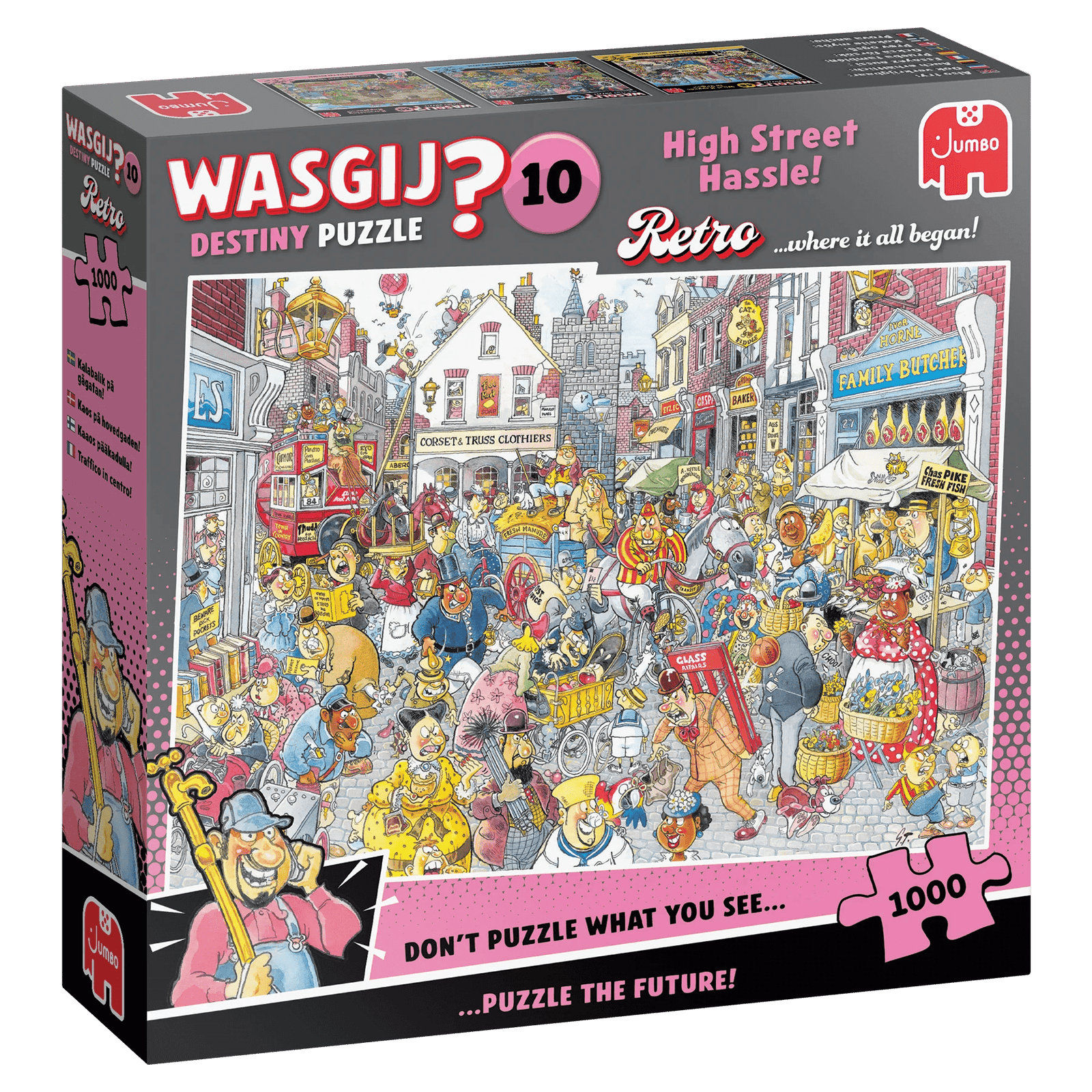 Wasgij Destiny Retro 10 High Street Hassle! 1000 Palan Palapeli