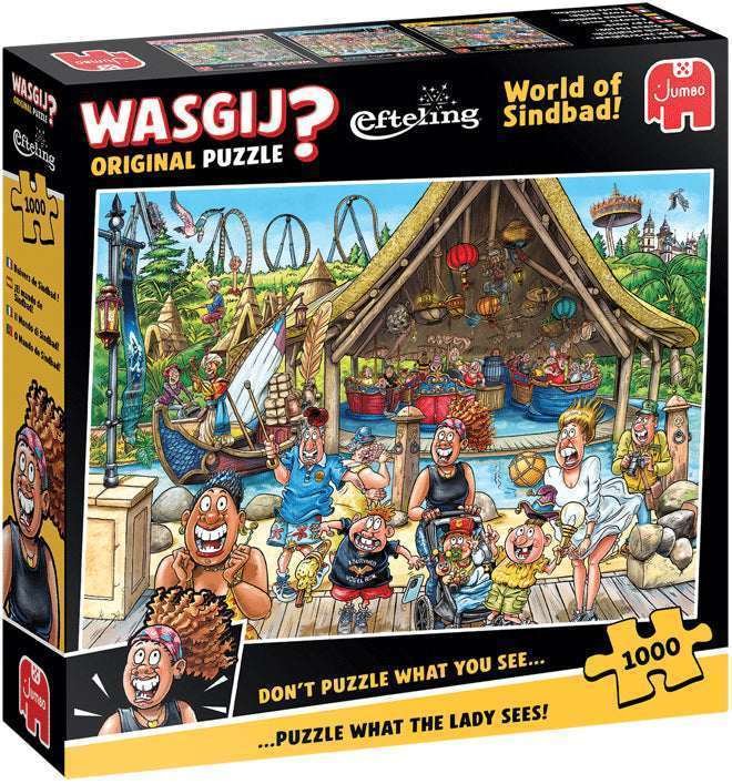 Wasgij Original Puzzle World of Sindbad! 1000 Palan Palapeli