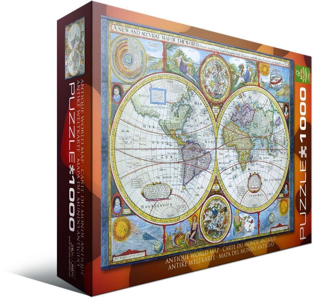 Eurographics Puzzle 1000 Palan Palapeli Antique World