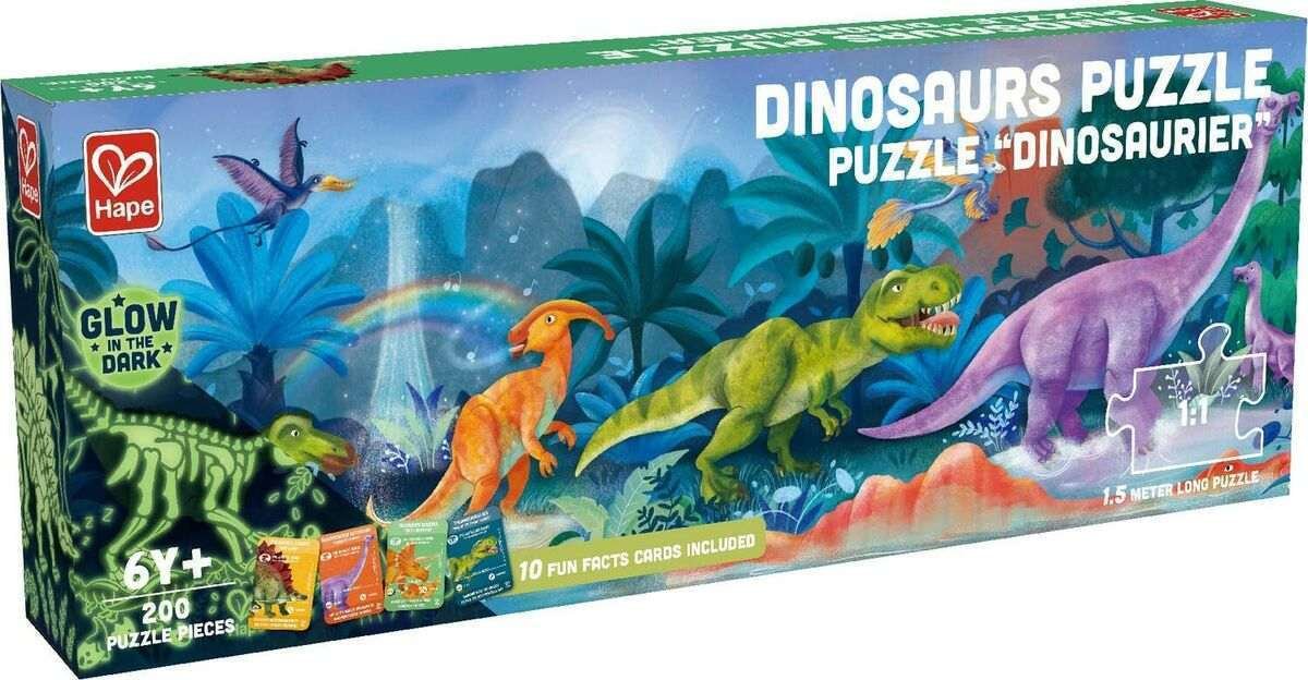 Hape Dinojen Maa Lasten Palapeli 200 Palaa