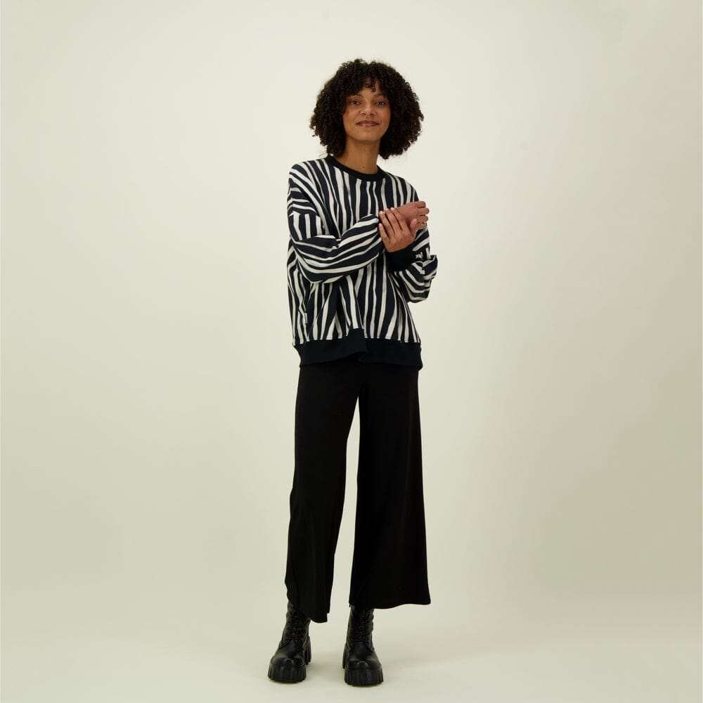 Alley Oversize Sweater -Collegepaita | Licorice - L