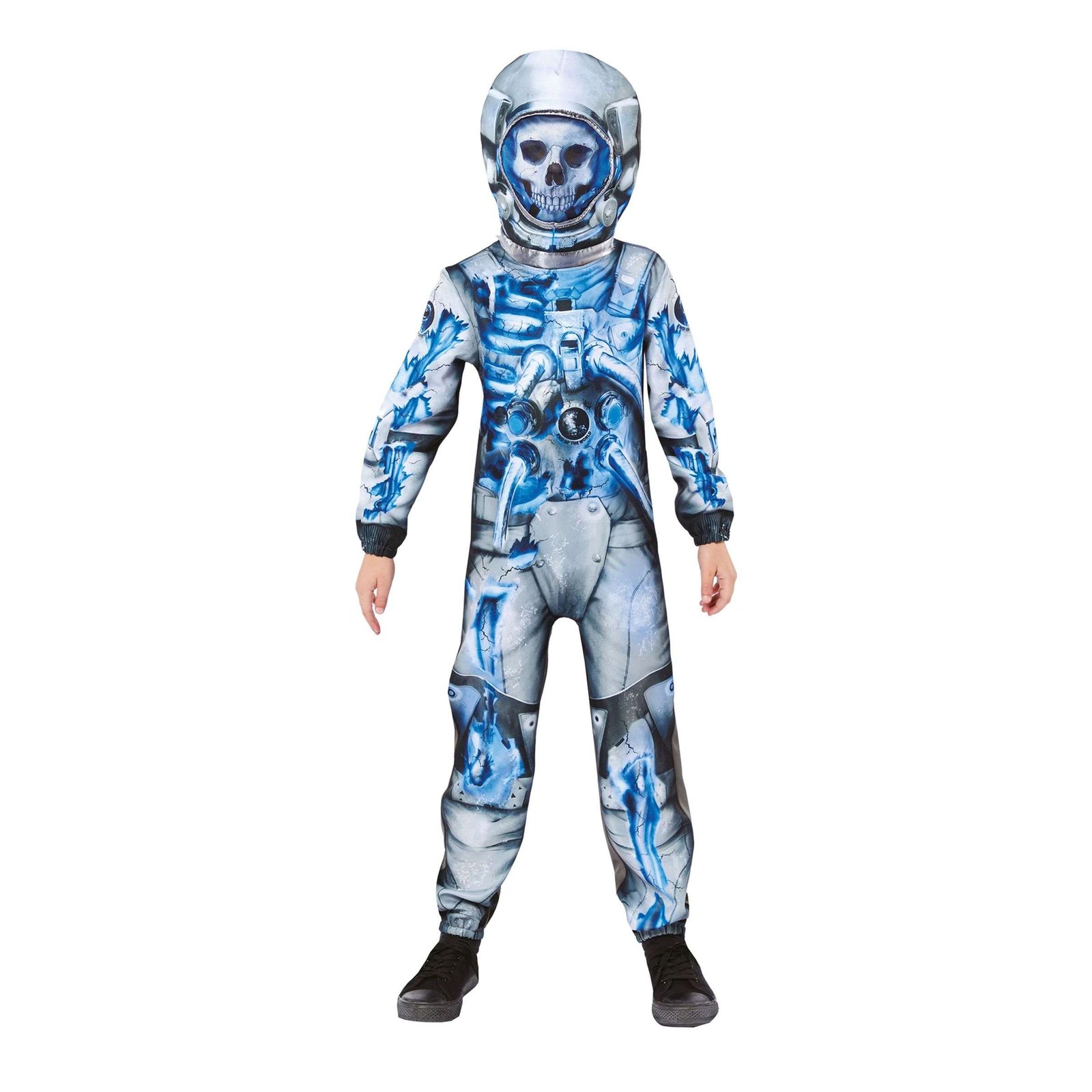 Astronautti Luuranko Lasten Naamiaisasu - Large