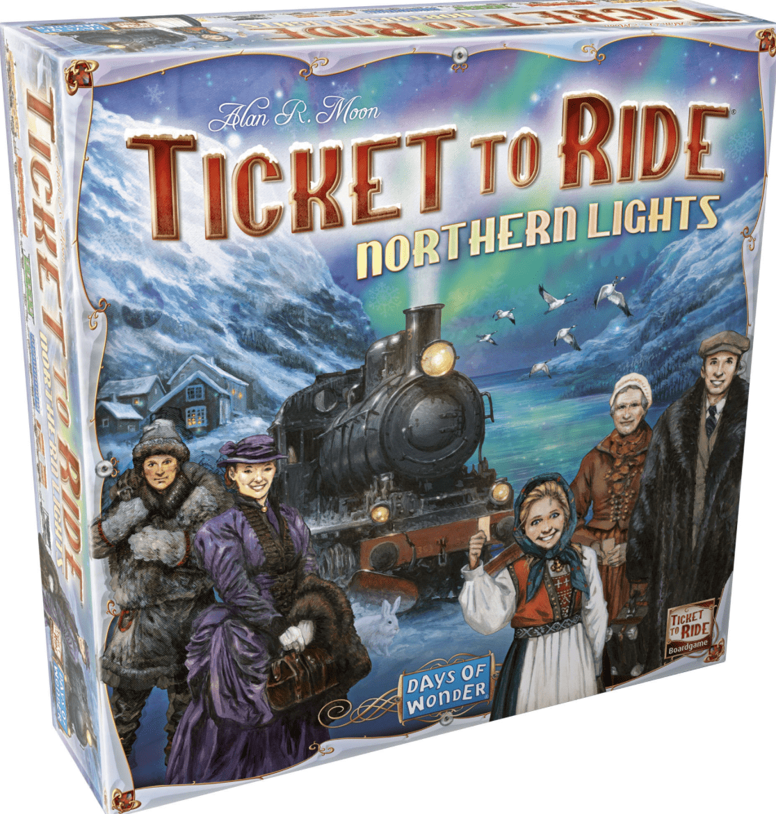 Menolippu Pohjoismaat Ticket to Ride Northern Lights