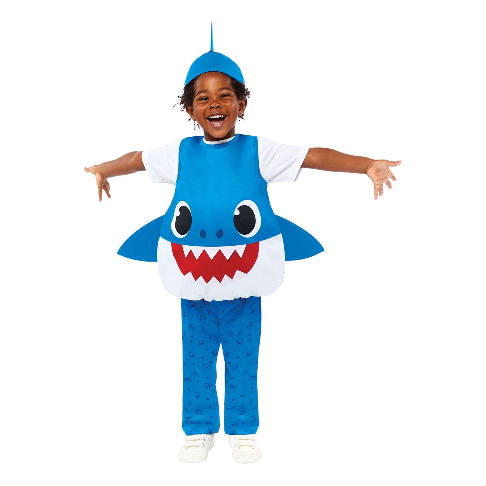 Baby Shark Sininen Lasten Naamiaisasu - X-Small