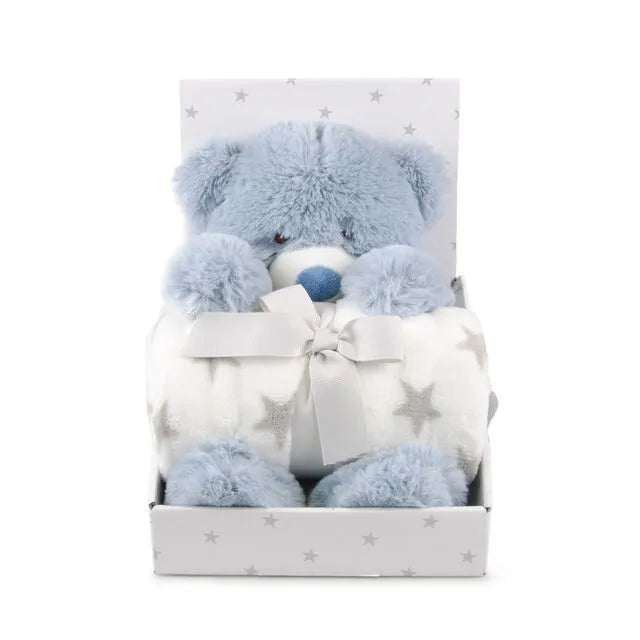 Carlobaby Sininen Nalle Pehmolelu sekä Torkkupeitto