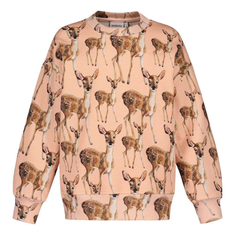 Bambi Oversize Sweater -Collegepaita | Peachy - 110/116