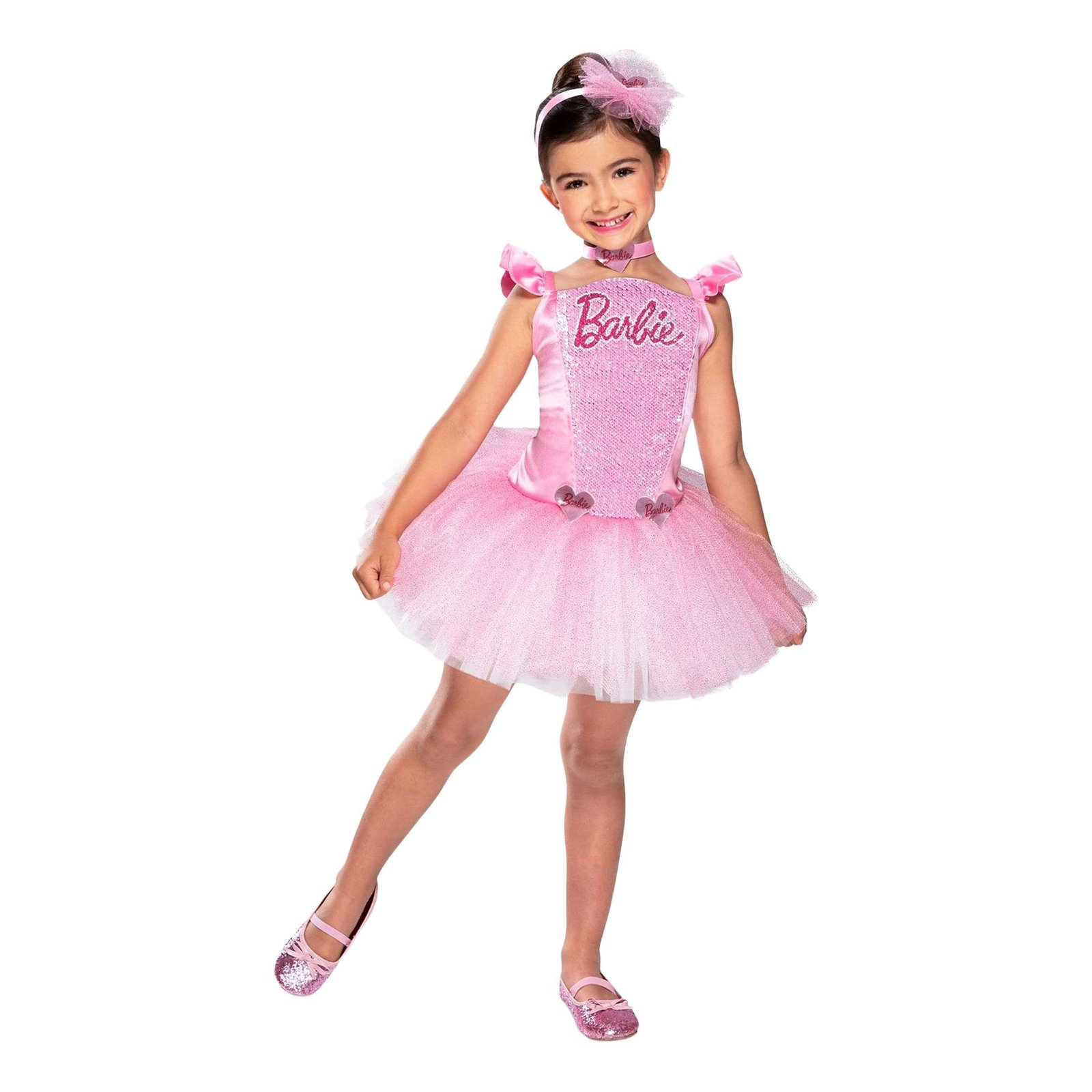 Barbie Ballerina Paljetit Lasten Naamiaisasu - Large