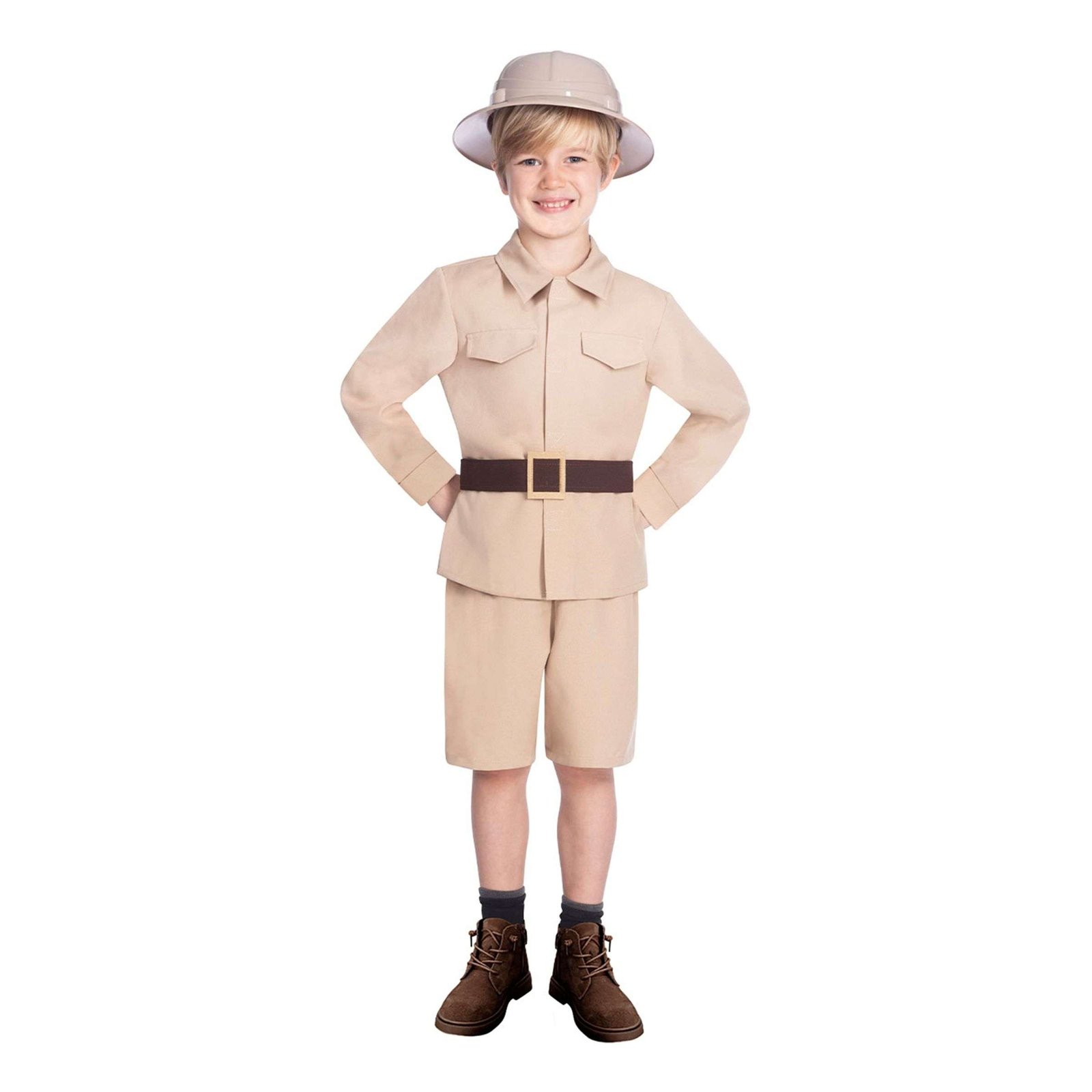 Beige Safari Lasten Naamiaisasu - Medium