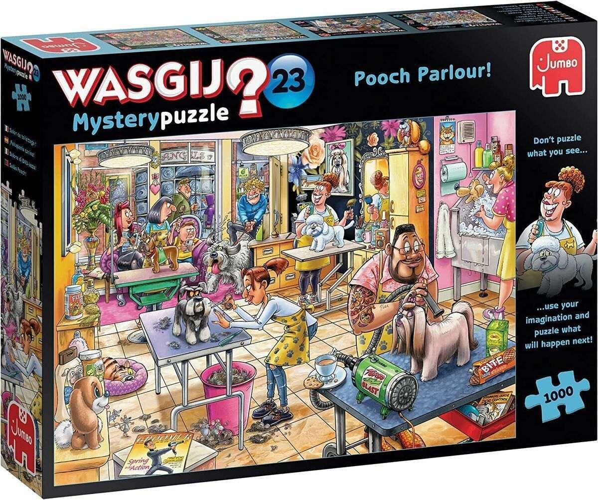 Wasgij Mystery 1000 Palan Palapeli Nro 23 Pooch Parlour!