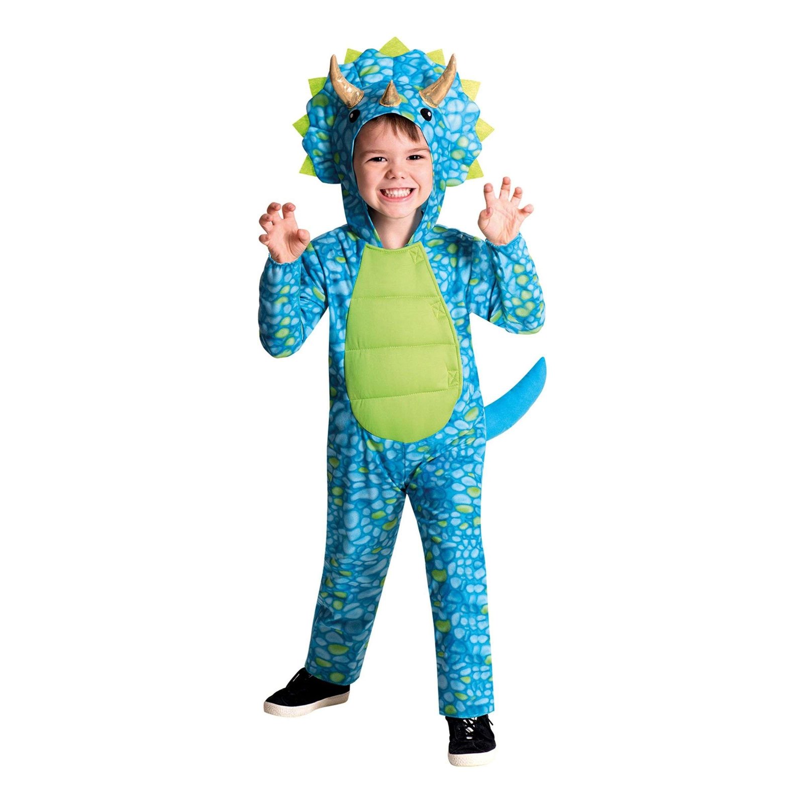 Sininen Dinosaurus Lasten Naamiaisasu - Medium