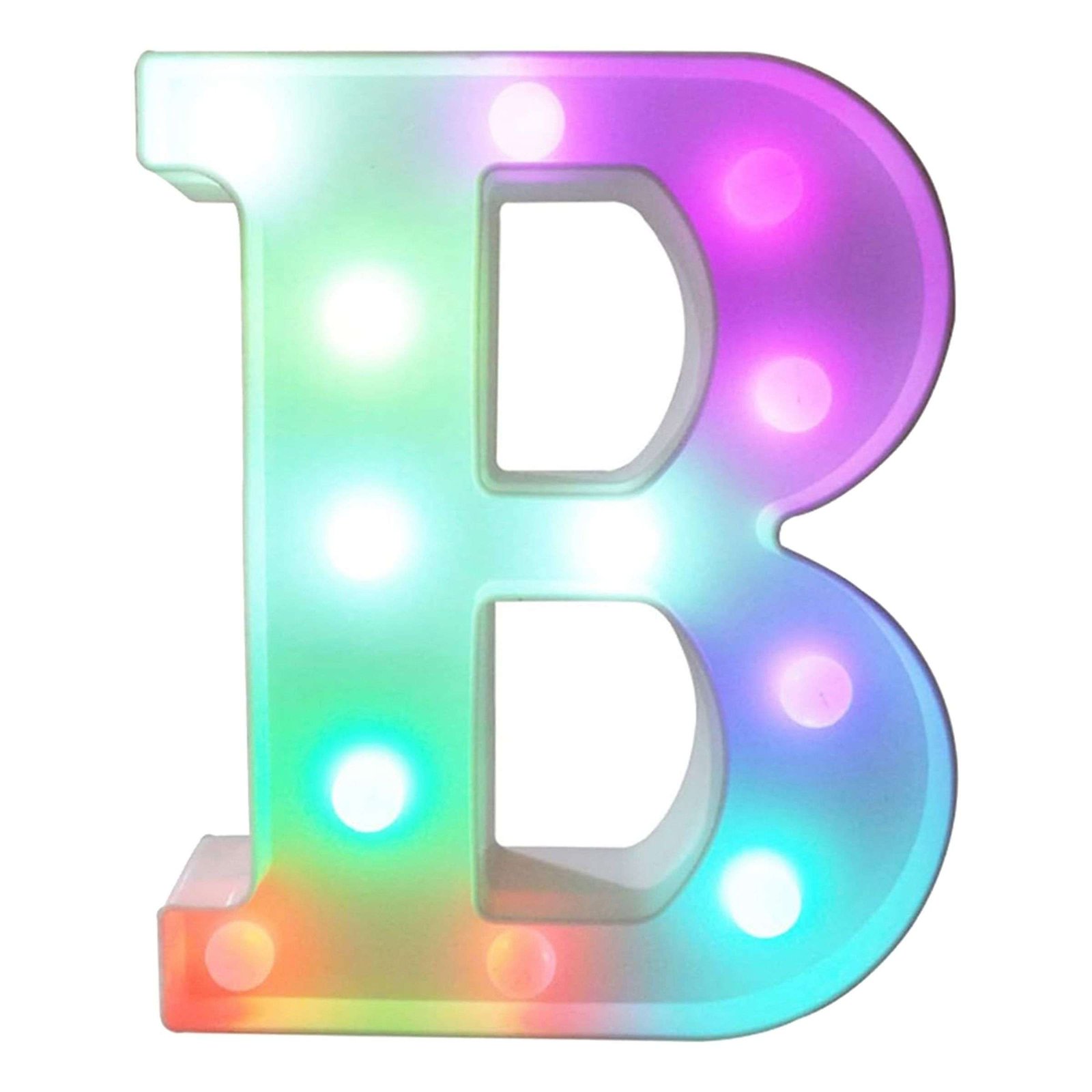 Kirjain LED-valolla RGB - Kirjain B