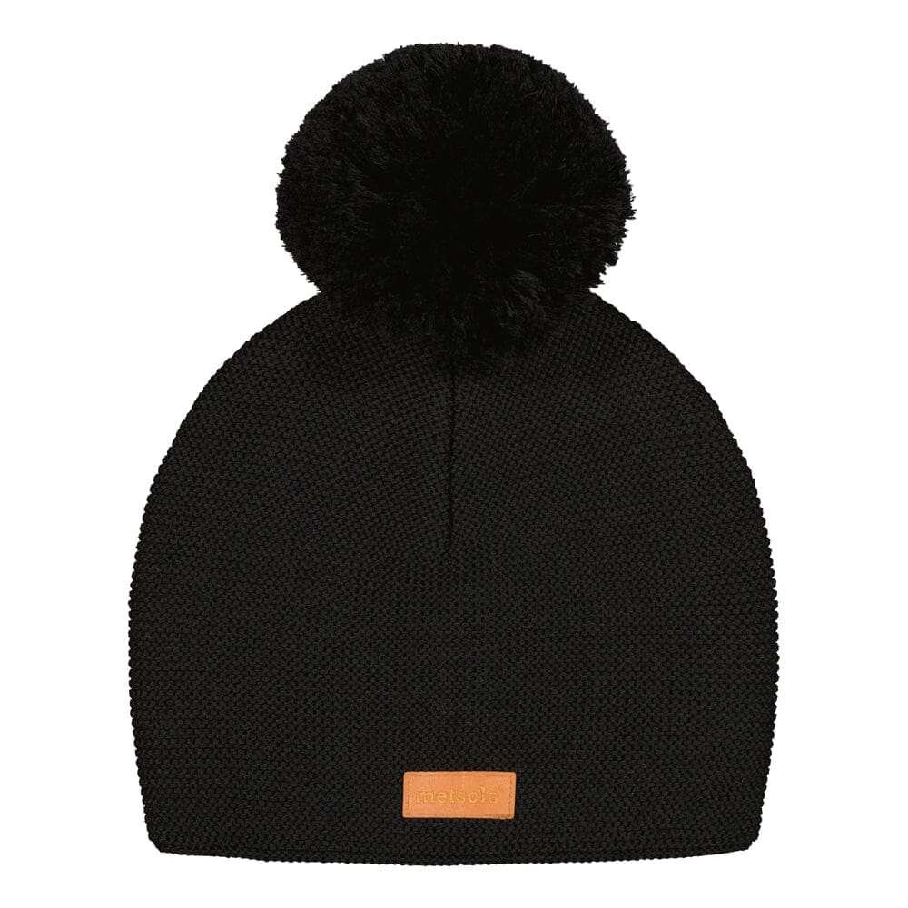 Buddy Beanie -Merinovillapipo | Black - 0-1Y