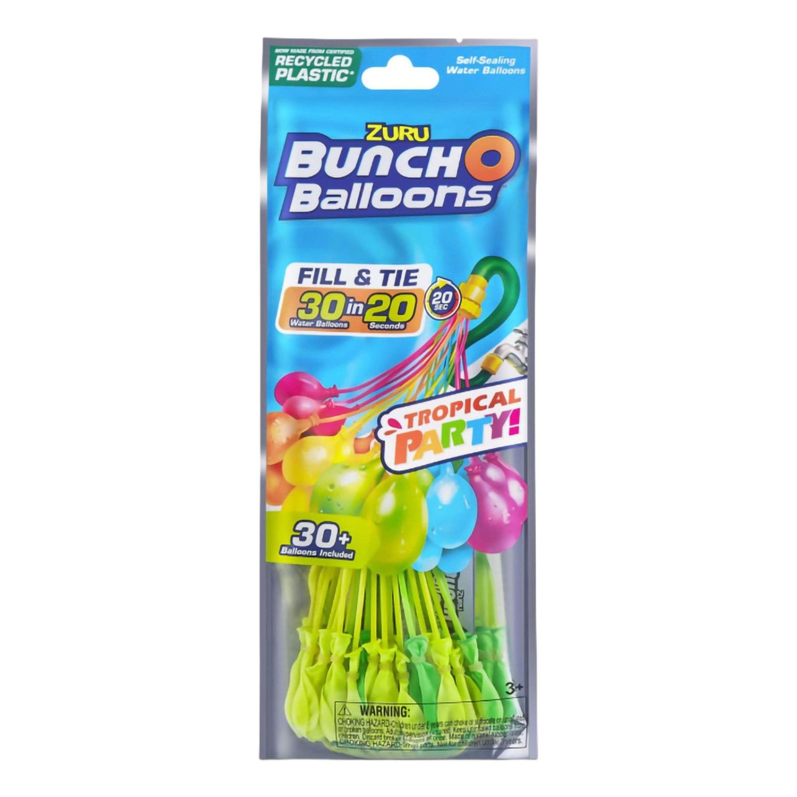 Bunch O Balloons Tropical Party Vesi-ilmapallot - 30-pakkaus
