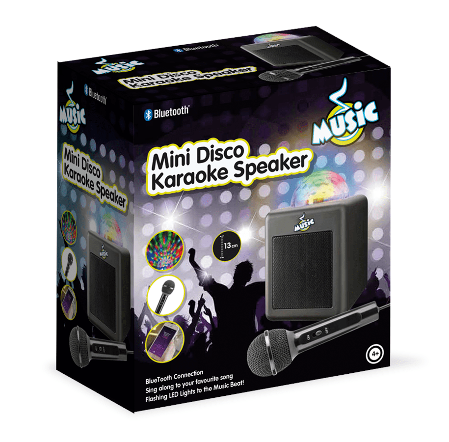 Mini Disco Karaoke Mikrofoni ja Kaiutin Discovalolla