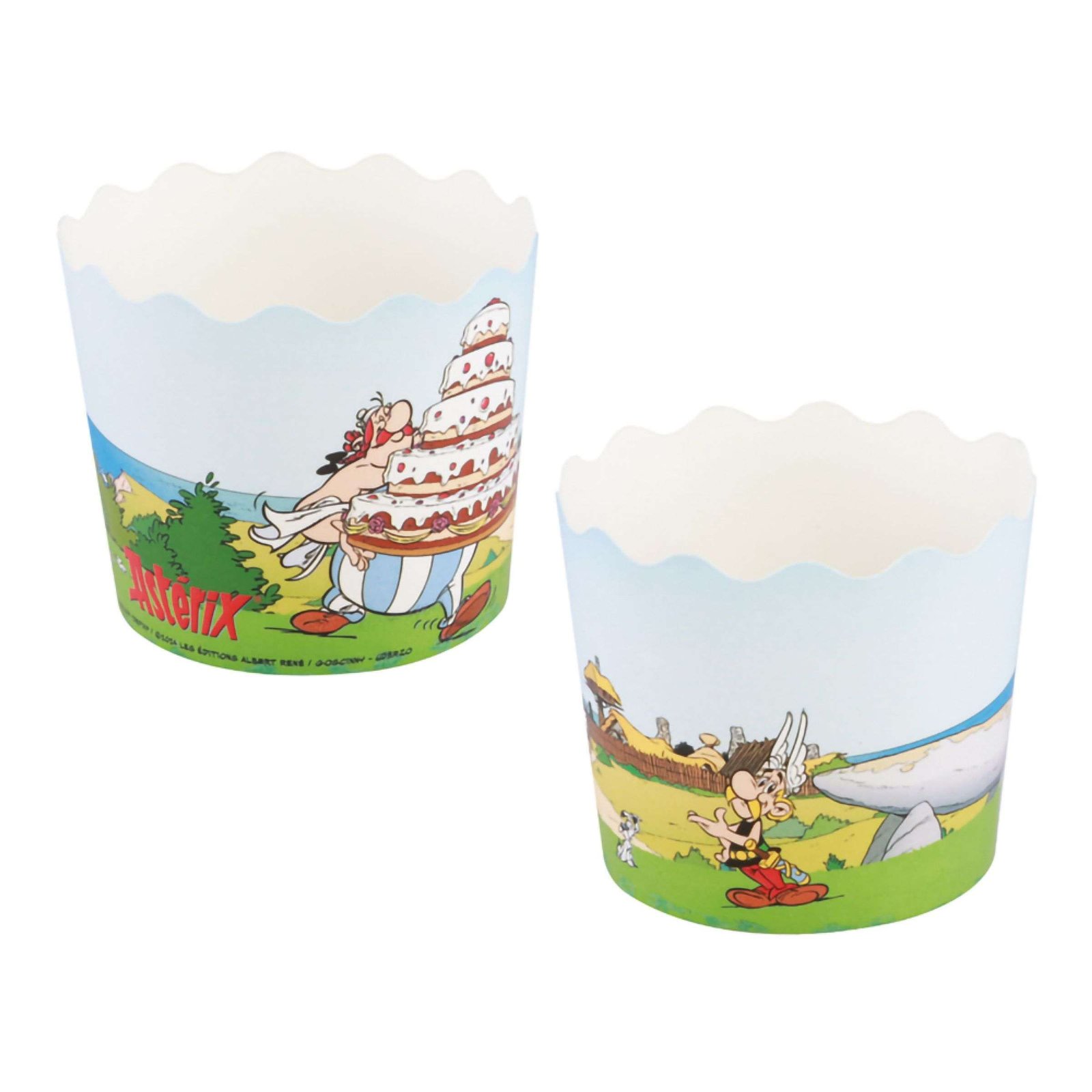 Cupcake Wrappers Asterix - 12-pakkaus