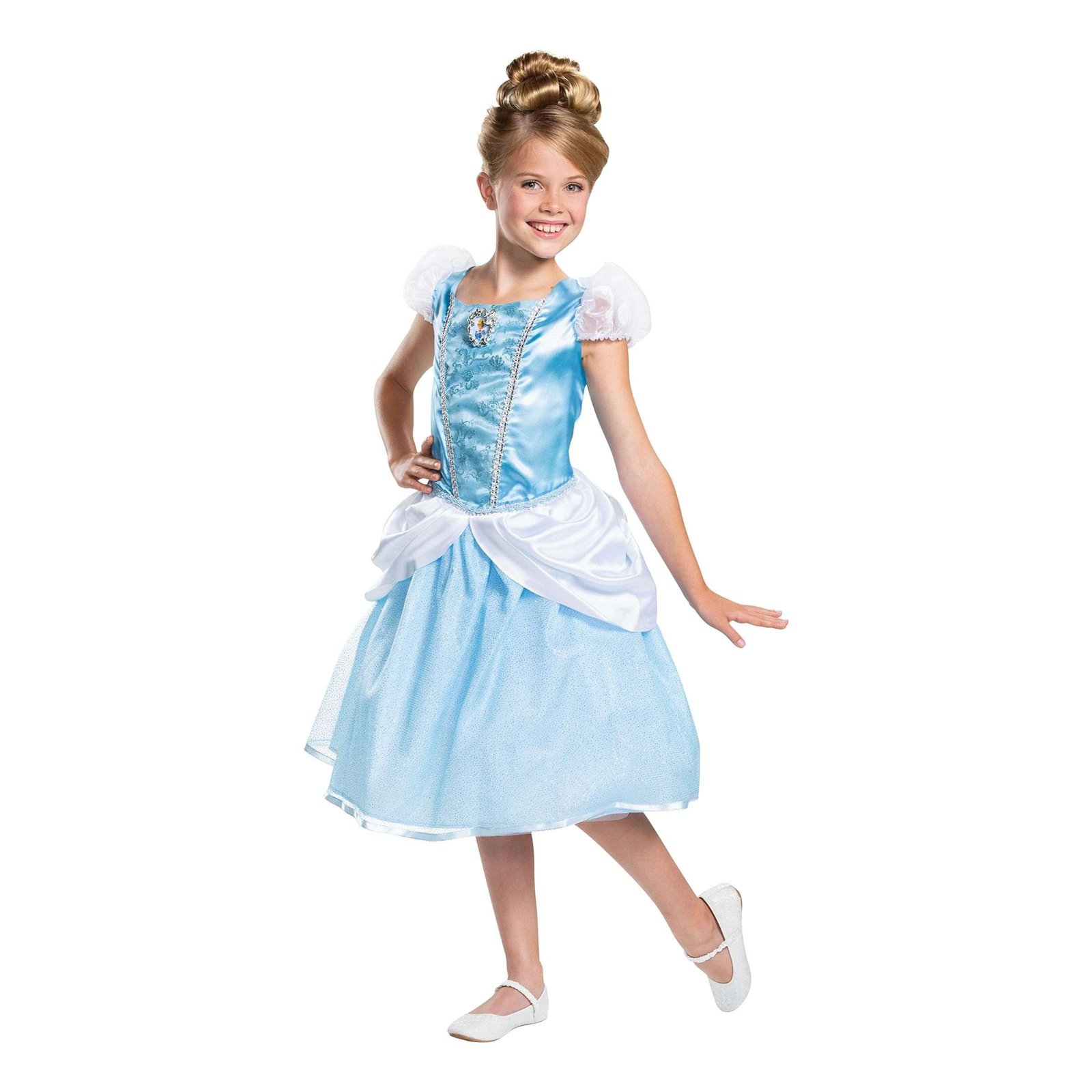 Disney Tuhkimo Deluxe Lasten Naamiaisasu - Medium