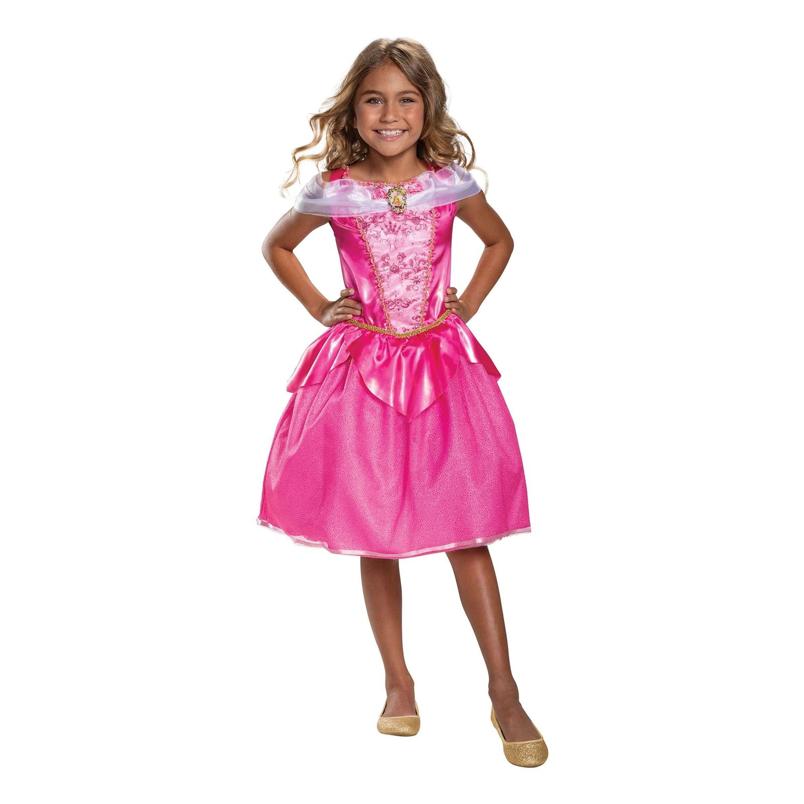 Disney Aurora Mekko Deluxe Lasten Naamiaisasu - Medium