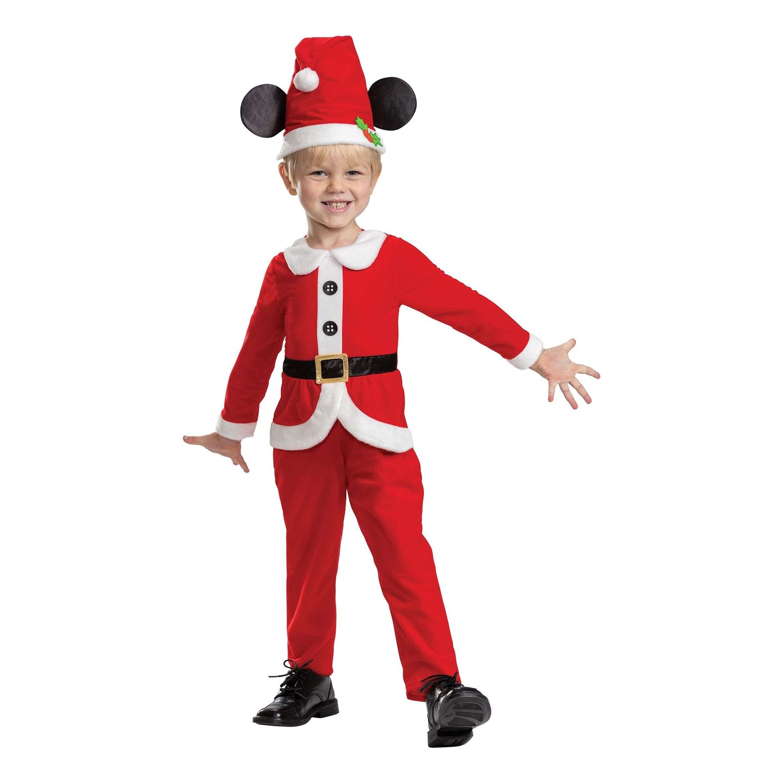Disney Mikki Hiiri Joulupukki Lasten Naamiaisasu - X-Small