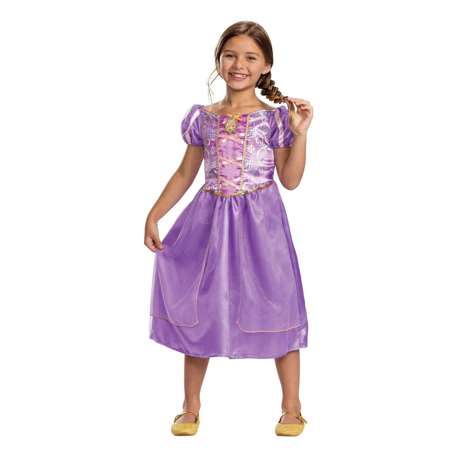 Disney Rapunzel Mekko Lasten Naamiaisasu - Medium