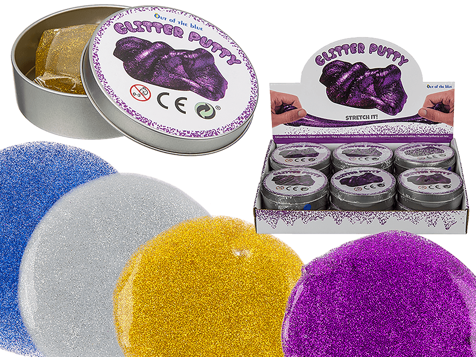 Glitter kitti pakkauksissa, 60g, 4 eri väriä