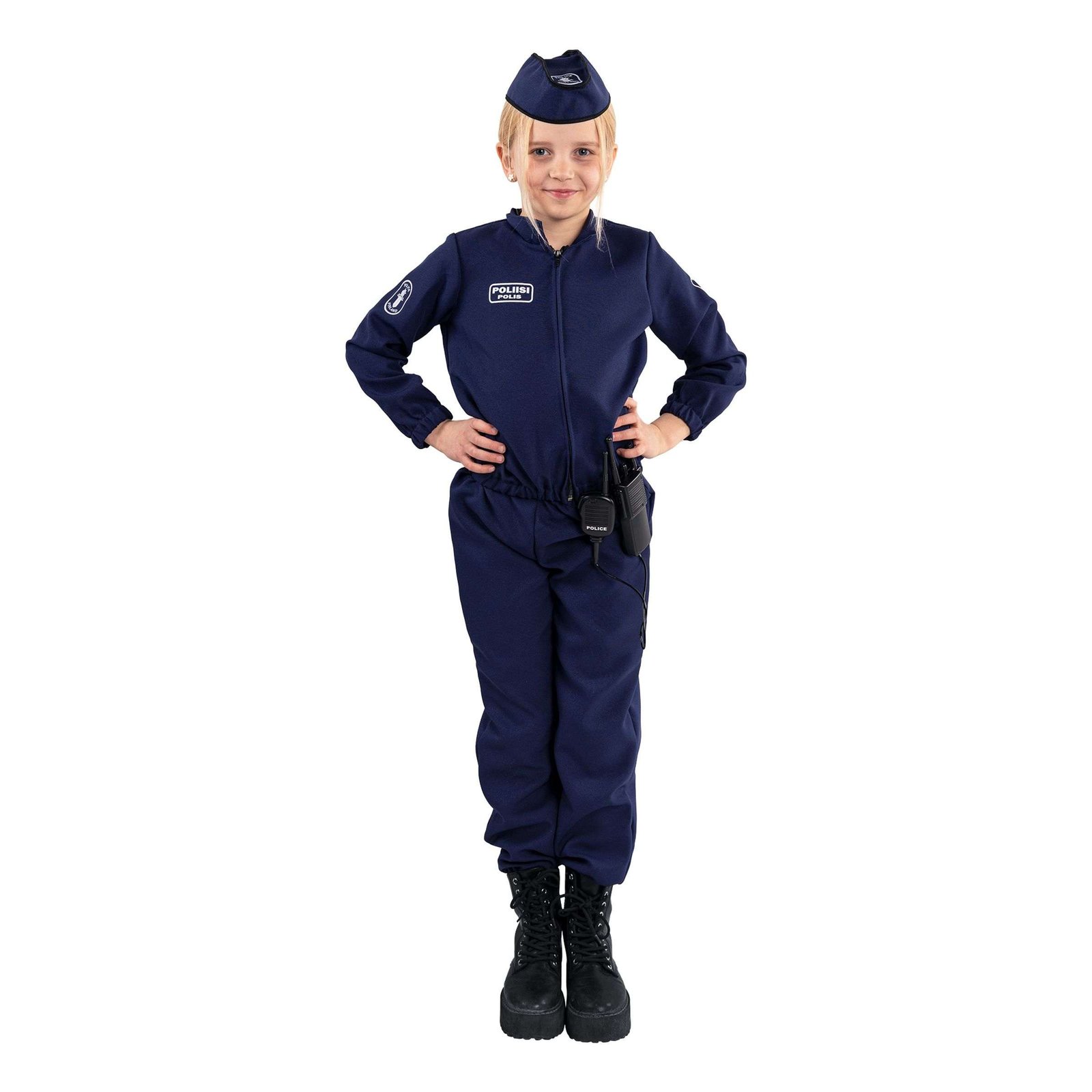 Suomalainen Poliisi Lasten Naamiaisasu - Large