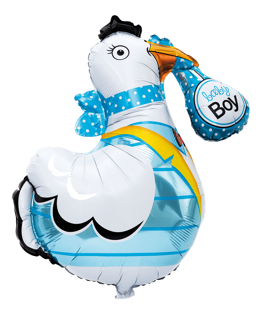 Folio Balloon Stork Blue, 78 cm
