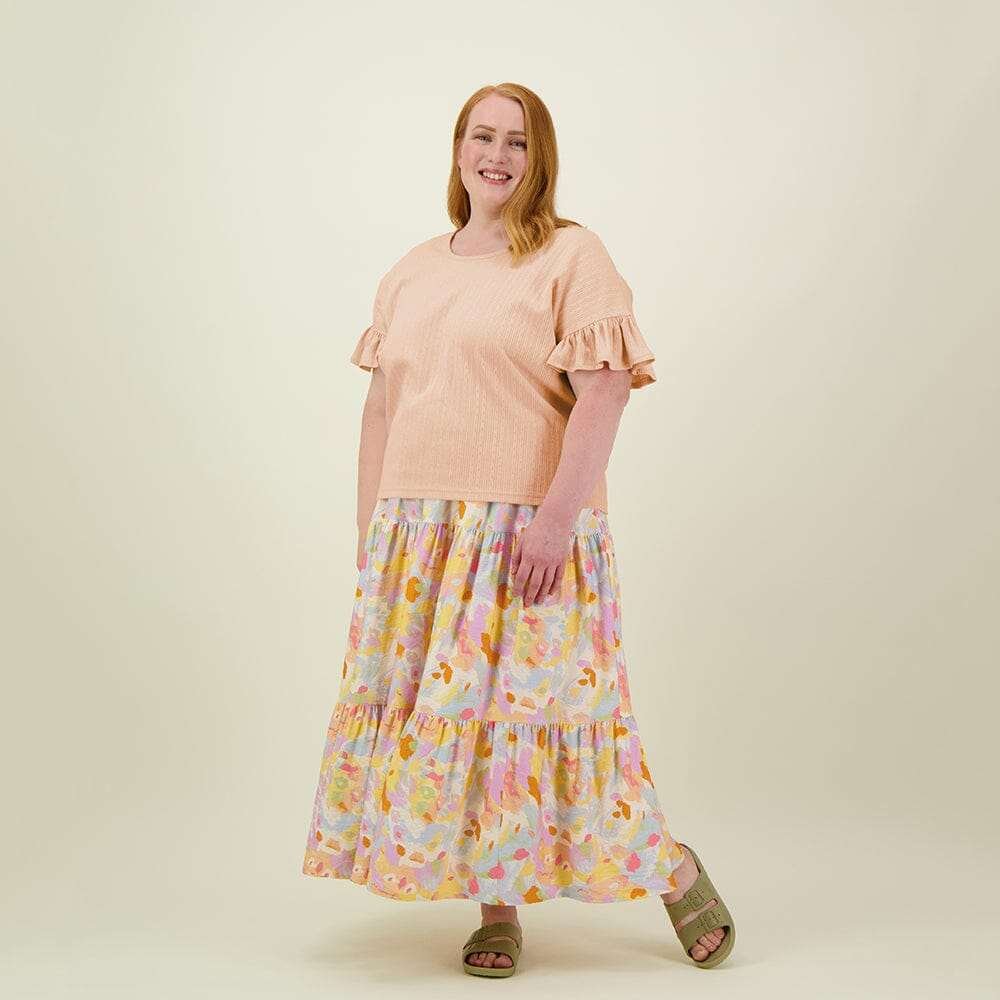 Frilla Top -Paita | Milky Apricot - L