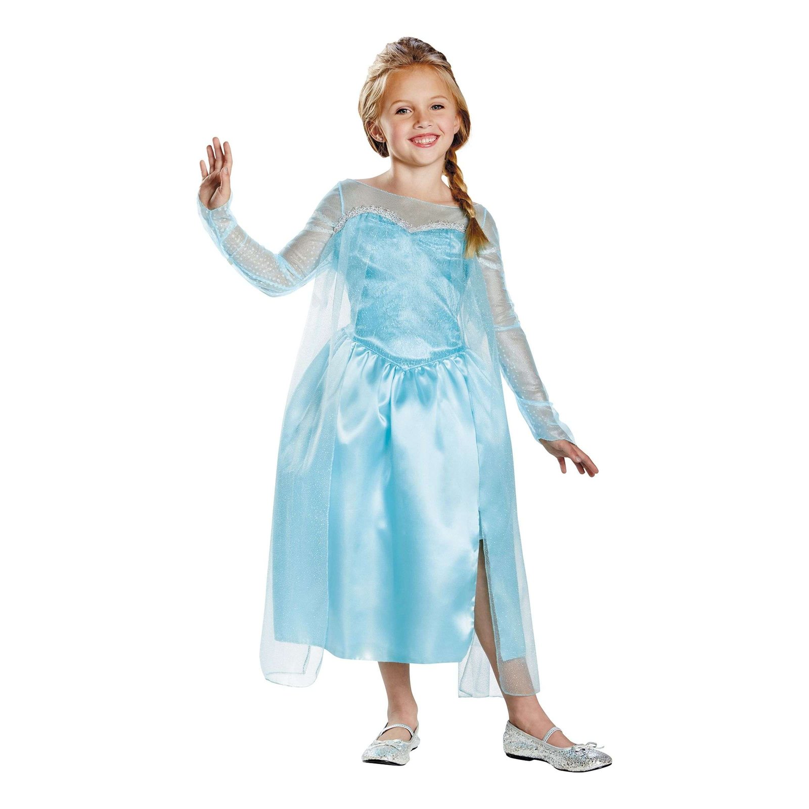 Frozen Elsa Deluxe Lasten Naamiaisasu - Medium