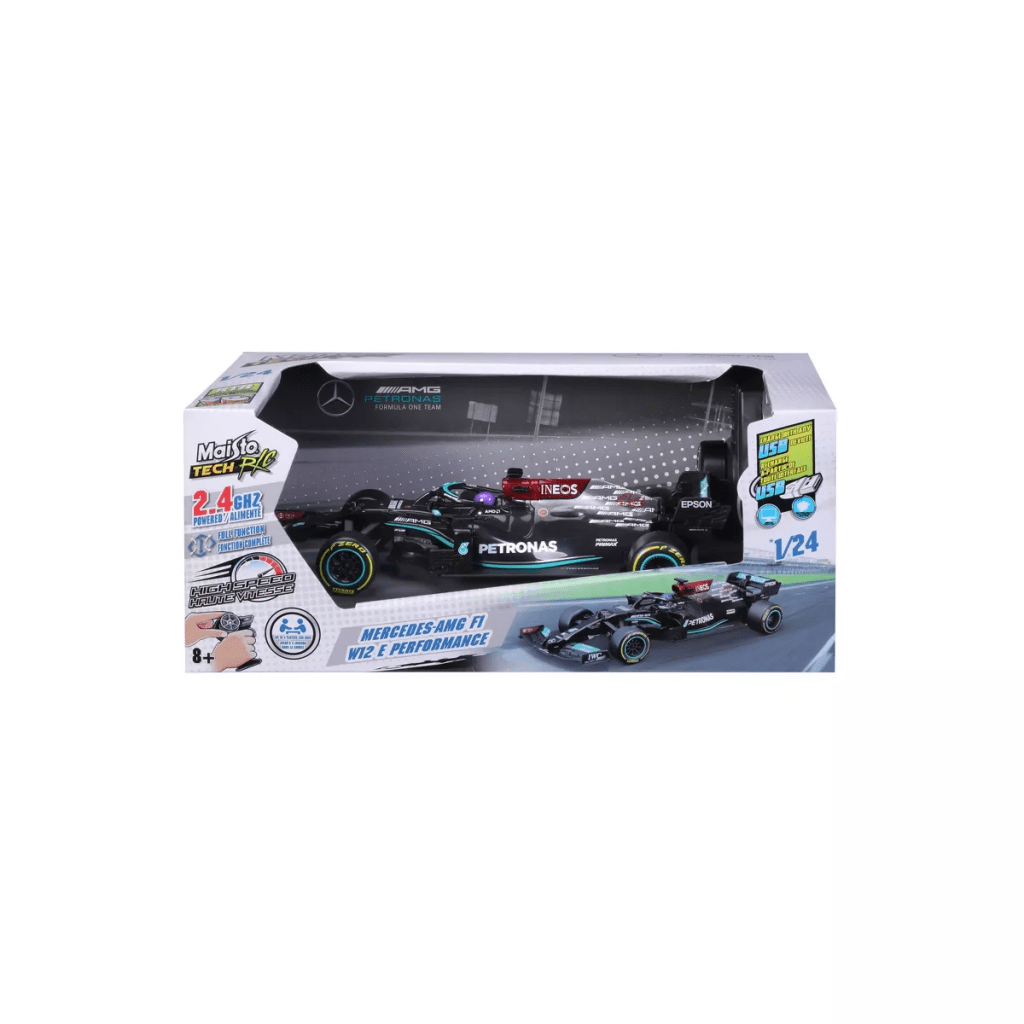 Radiolla ohjattava F1-auto - Mercedes 2021 - Maisto 1:24