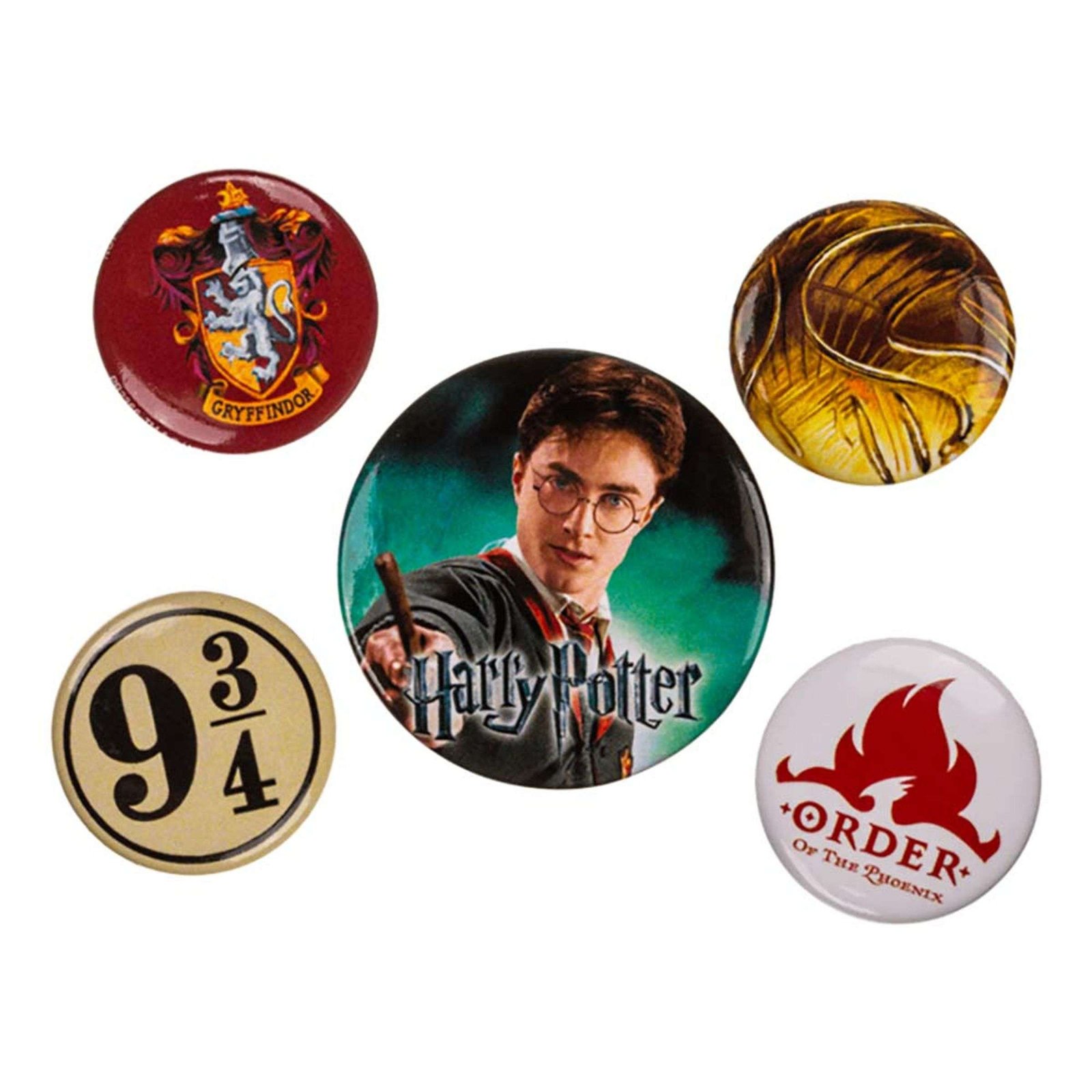 Harry Potter Gryffindor Rintamerkit - 5-pakkaus