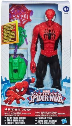 Hasbro - Spiderman Titan Heroes Series toimintafiguuri ja Goblin-hyökkäysvarusteet