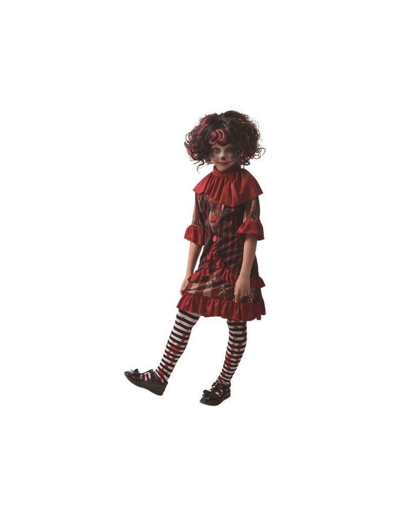 Halloween kauhu-pelle mekko kauluksella (122/134)