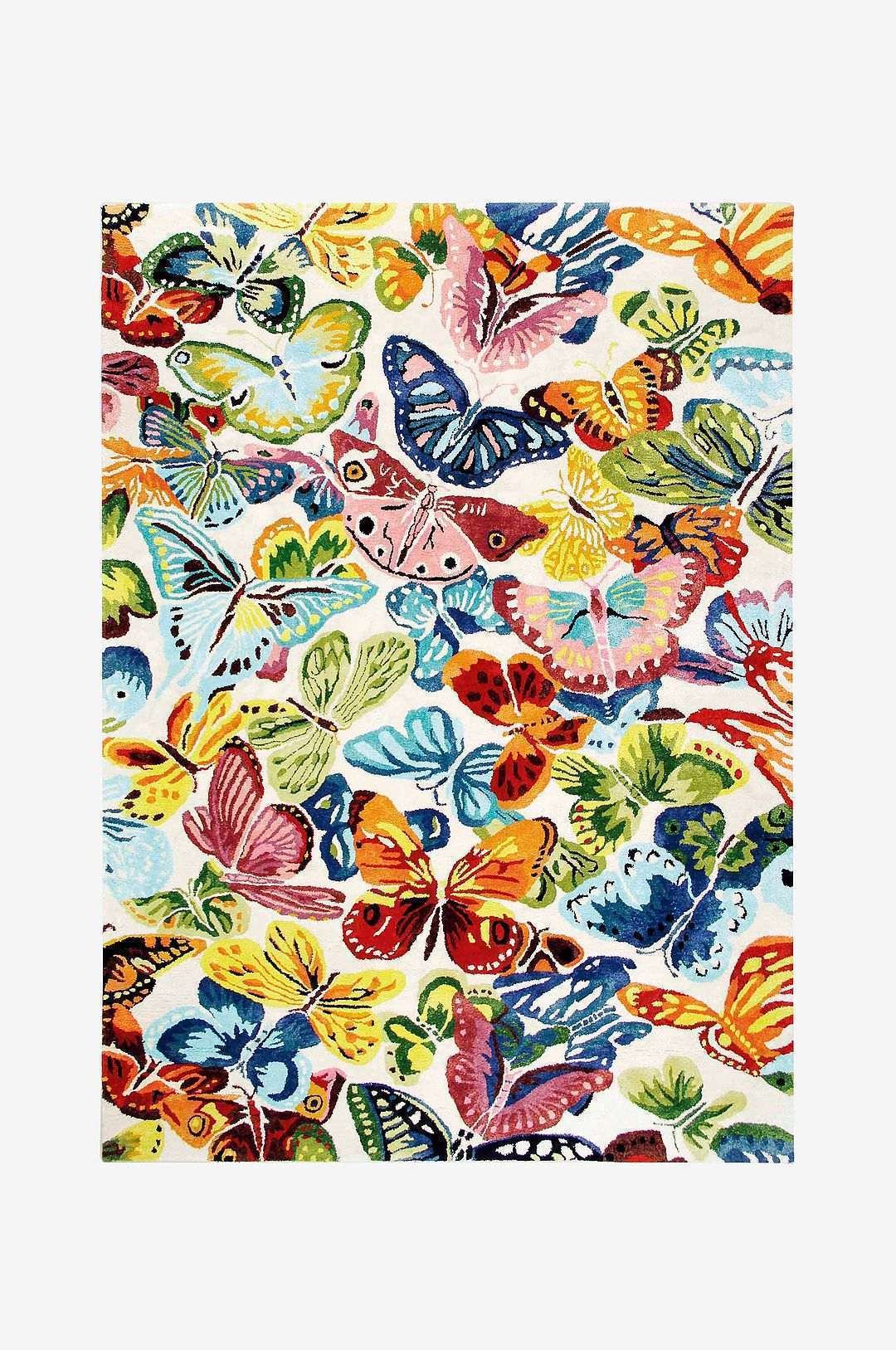 InHouse Group Keinosilkkimatto Butterflies