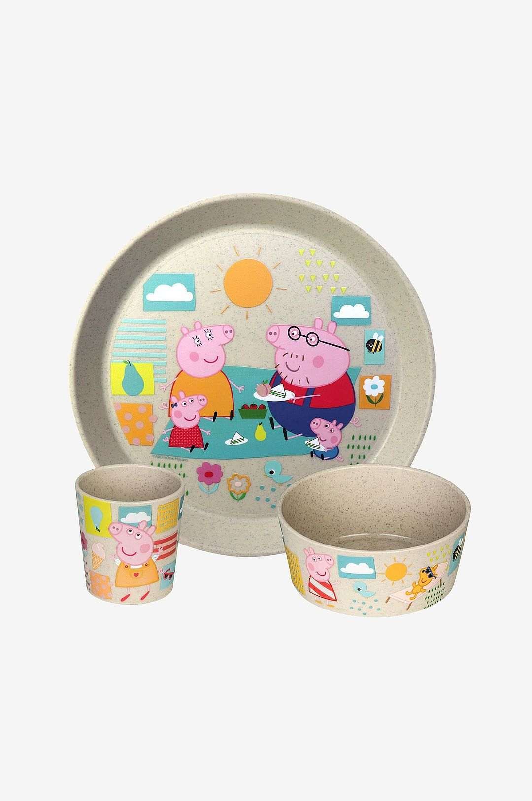 Koziol Lasten setti Connect Peppa Pig 3 kpl.