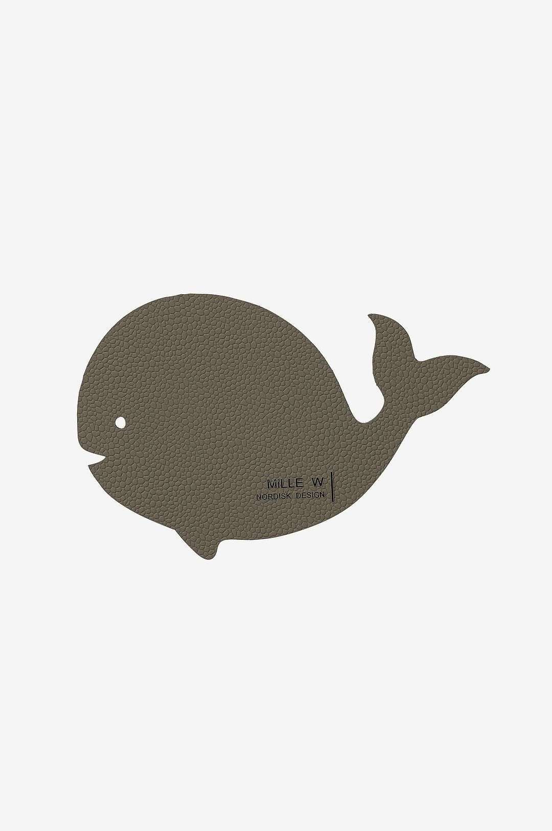 MiLLE W NORDISK DESIGN Lasinen lasinalusta lapsille valas 4-pack