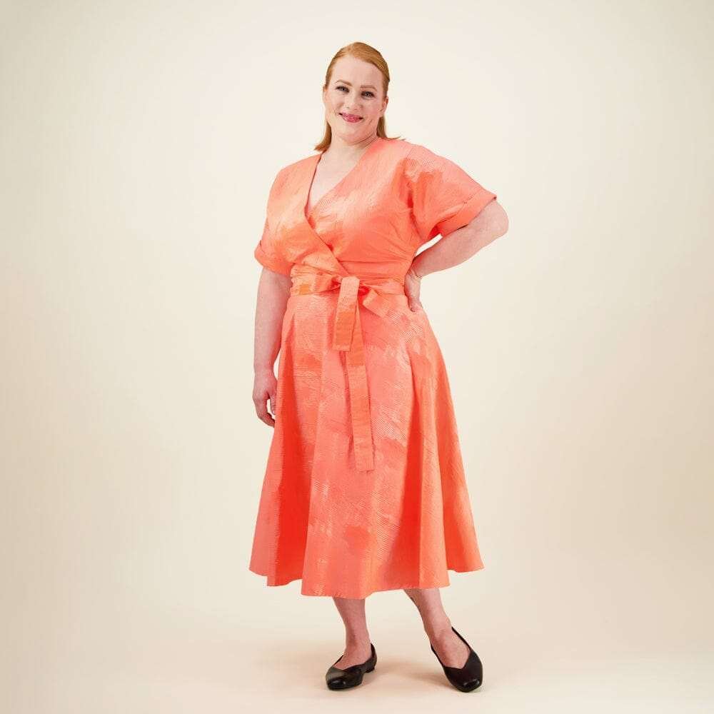 Jacquard Circle Skirt -Hame | Neon Pink - L