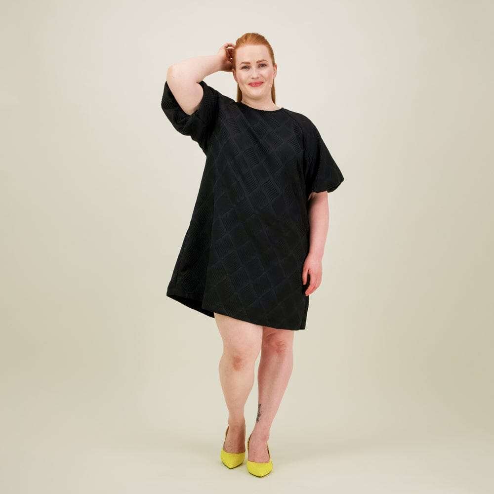 Jacquard Dress -Mekko | Licorice - L