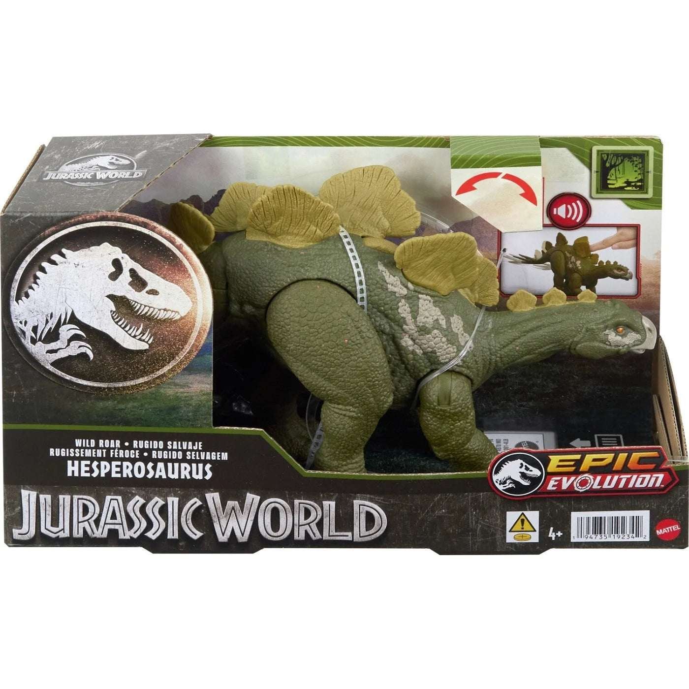 Jurassic World Wild Roar Hesperosaurus Äänillä ja Toiminnoilla
