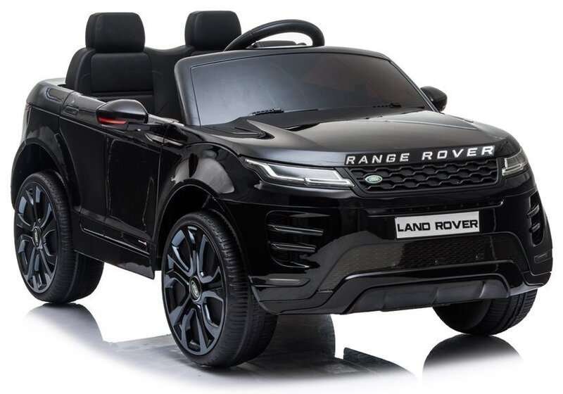 Kaksipaikkainen sähköauto Lean Range Rover Evoque, musta