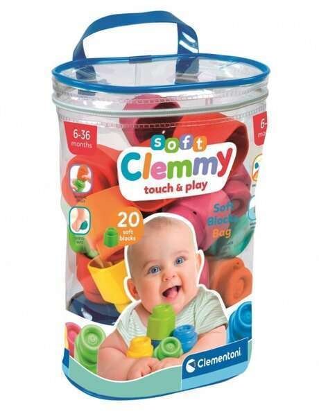 Clementoni - Clemmy Baby - Pehmeä laukku 20 kpl - Mixed - Alkaen 9 kuukautta