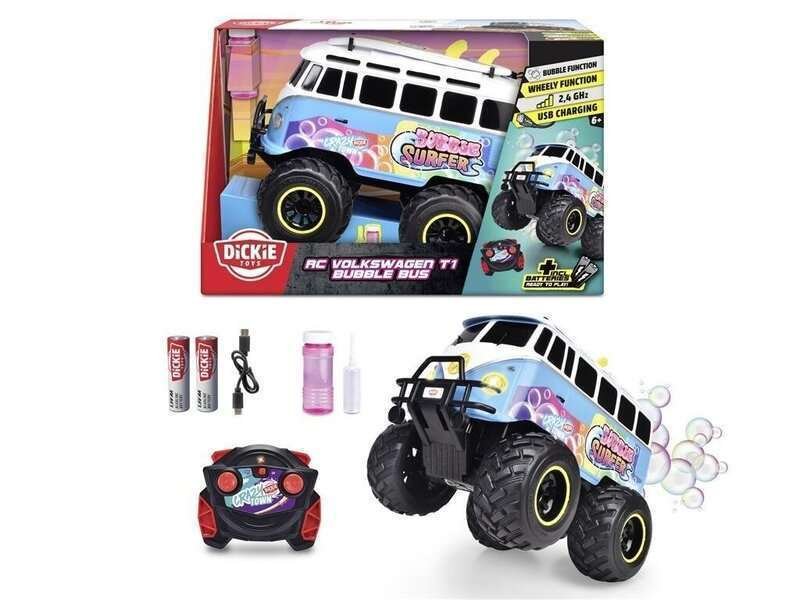 Etäohjattava Volkswagen T1 Bubble Bus Dickie Toys