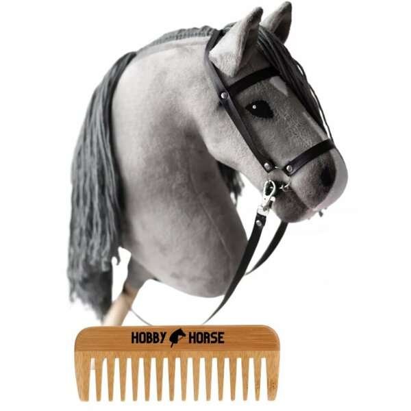 Hobby Horse -keppihevonen harjattavalla harjalla, harmaa
