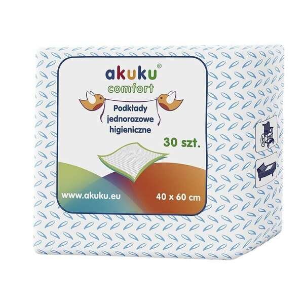 Kertakäyttöiset hygienialakanat AKUKU COMFORT, 30 kpl. 40 x 60 cm